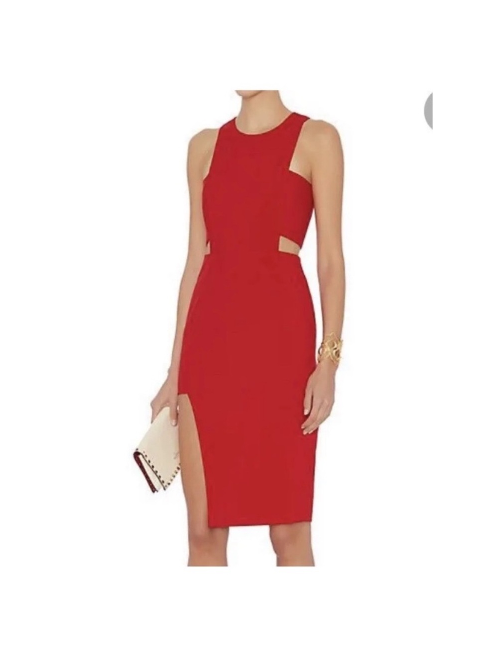 Michelle Mason Cage Bandage Dress Royal Blue